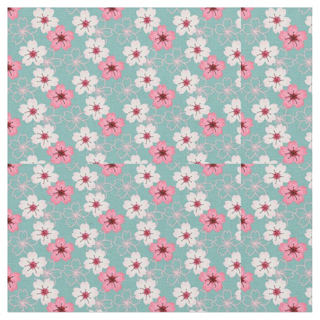 Tecido Flores de Aquarela (Detalhe)