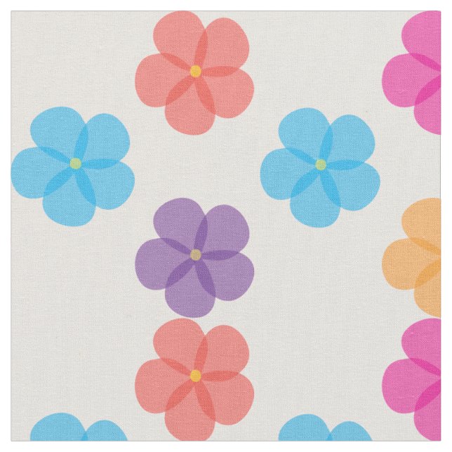 Tecido Flores de Aquarela (Detalhe)