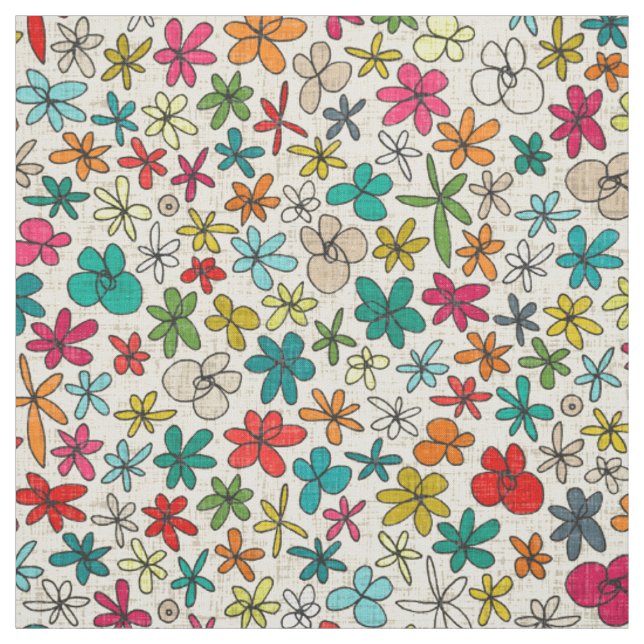 Tecido flores de festão (Modelo)