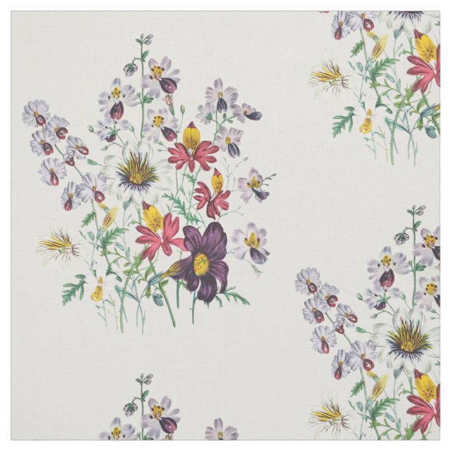 Tecido Flores de Fringeflowers e Flores Velvet (Modelo)