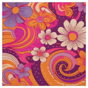 Tecido flores de Groovy