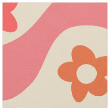 Flores de Groovy bonitas em ondas retrógradas