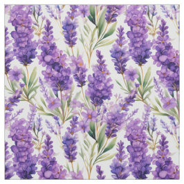 Tecido Flores de Lavanda de Aquarela para Decores Frances