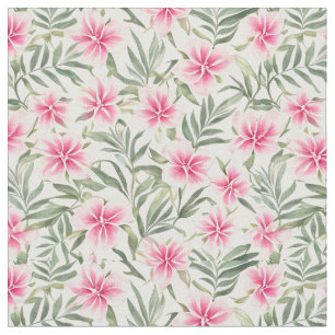 Tecido Flores De Oleandro De Grande Padrão Floral