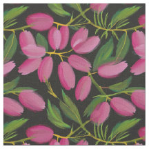 Flores de primavera em fundo preto