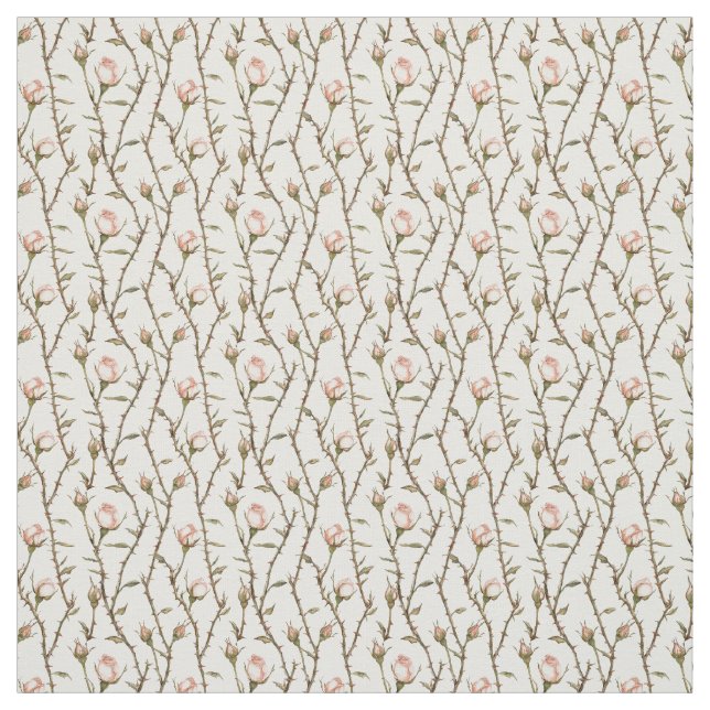 Tecido Flores de Rosa Rosa Românticas (Modelo)