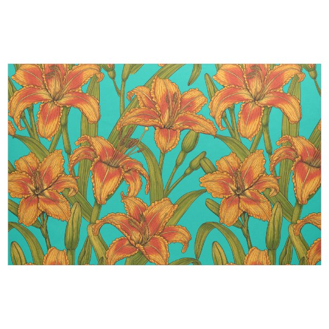Tecido Flores diárias tawny (Fat Quarter)