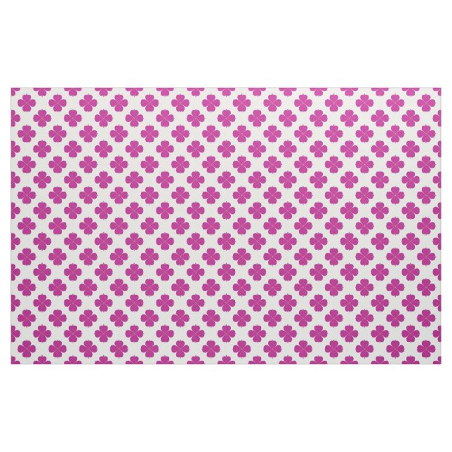 Tecido Flores Geométricas Rosas em um Fundo Claro (Fat Quarter)