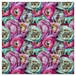 Tecido Flores Românticas