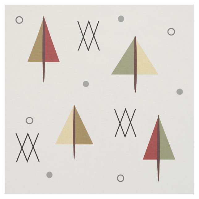 Tecido Floresta de Neve de meio século (Modelo)