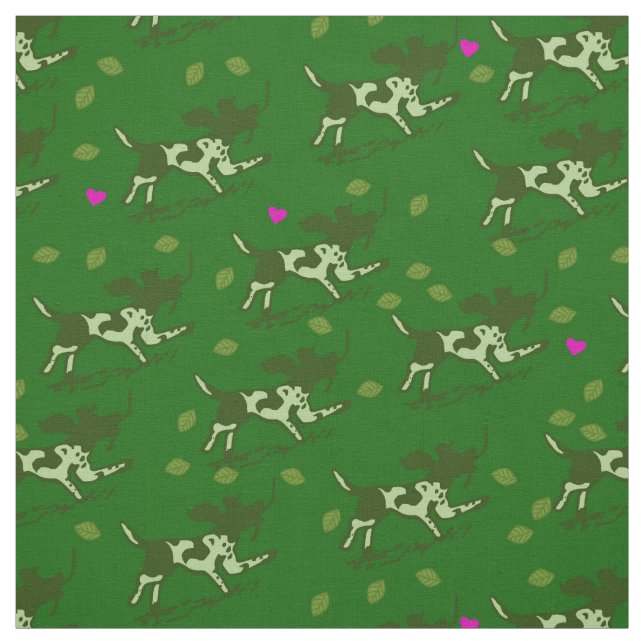 Tecido Floresta do amor (Modelo)