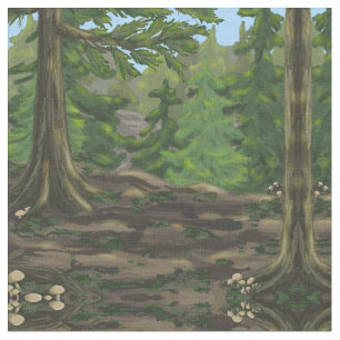 Tecido Florestas Verdes