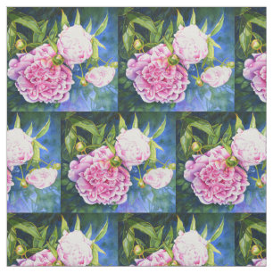 Tecido Flórida de cor branca-rosa-rosa-esbranquiçada