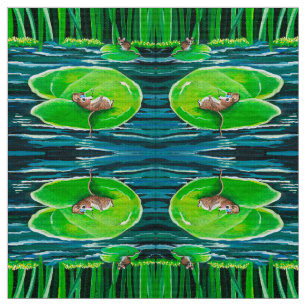Tecido Flutuando no Meu Lily Pad