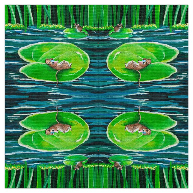 Tecido Flutuando no Meu Lily Pad (Modelo)