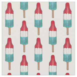 Tecido Foguete Pop de Foguete 4 de julho Patriótico Azul 