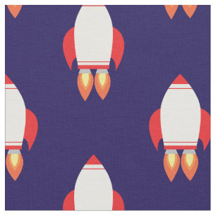 Tecido Foguetes Astronautas do Exterior
