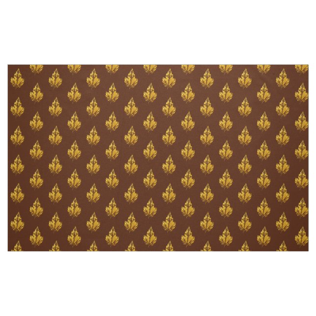 Tecido Folha de Mapeamento do ouro (Fat Quarter)