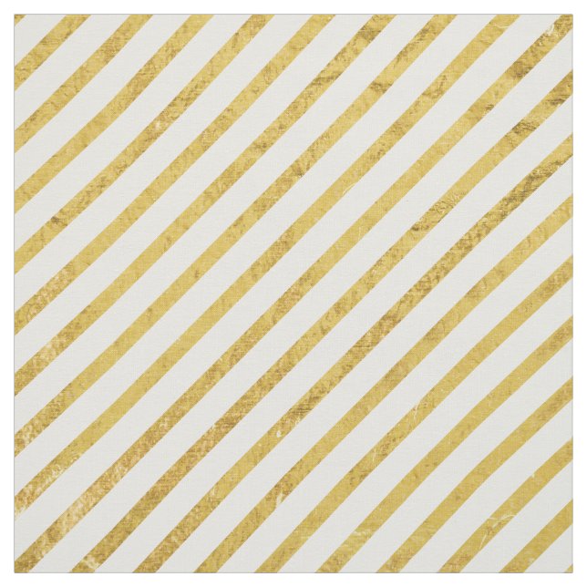 Tecido Folha Dourado e teste padrão diagonal branco das (Modelo)