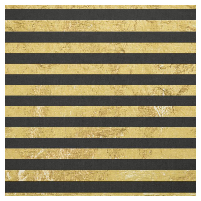Tecido Folha Dourado elegante e teste padrão preto da (Modelo)