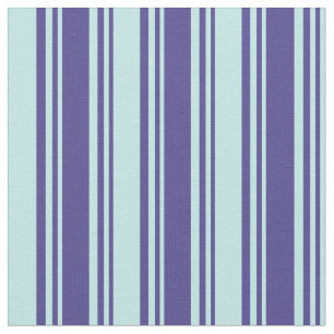Tecido Folha Escura Azul e Turquesa Tiras Coloridas