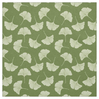Tecido Folhas de ginkgo japonês
