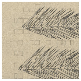 Tecido Folhas de Palma Naturais Desenhando em Textura de