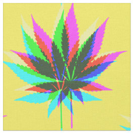 Tecido Folhas de plantas selvagens - cor neon + suas idei