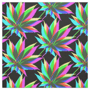 Tecido Folhas de plantas selvagens - cor neon + suas idei