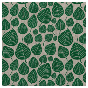 Tecido Folhas - Floresta Verde