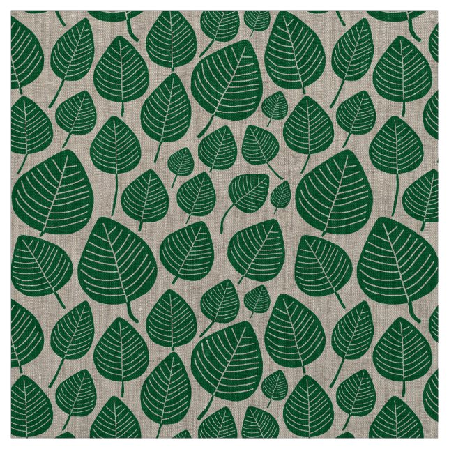 Tecido Folhas - Floresta Verde (Modelo)