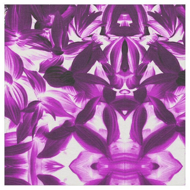 Tecido Folhas roxas (Detalhe)