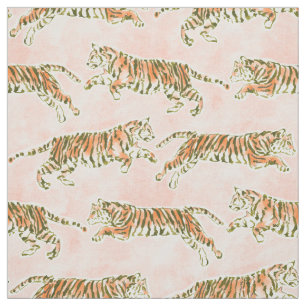 Tecido FORÇA TIGRE Blush Safari