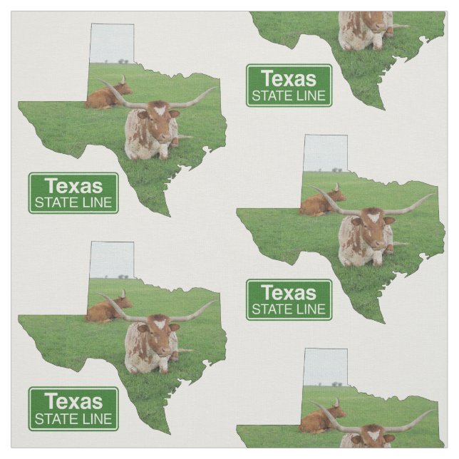 Tecido Forma do Texas com Sinal de Linha de Estacionário  (Modelo)