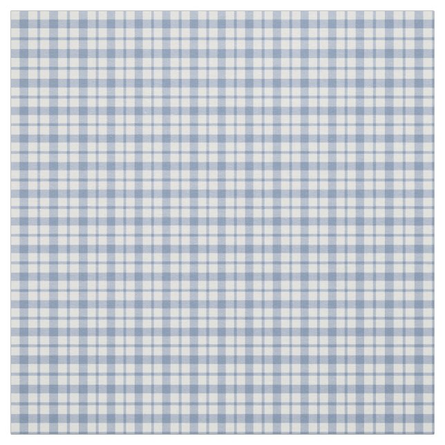 Tecido formal branco chique da verificação do azul (Modelo)