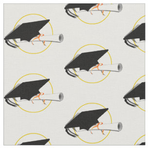 Tecido Formando Boné e Diploma