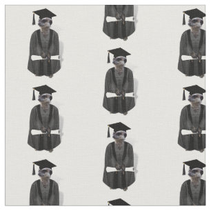 Tecido Formando Meerkat com Diploma