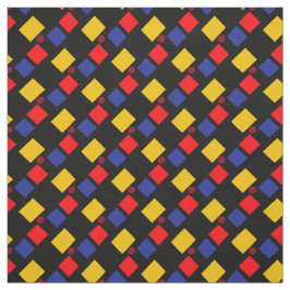 Tecido Formas coloridas em preto