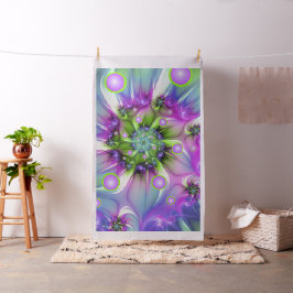 Tecido Formas espirais coloridas, redondas, forma Abstrat