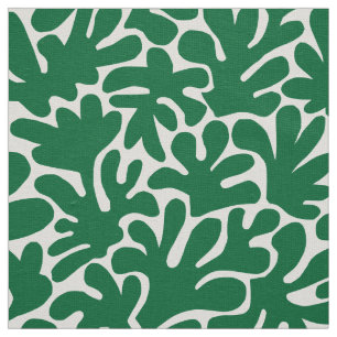 Tecido Formas Orgânicas Abstrato 240822 - Floresta Verde