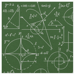 Tecido Fórmulas de geometria aritmética matemática ver