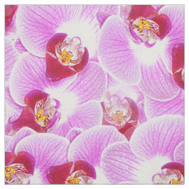 Tecido Foto brilhante da natureza da orquídea da BG do