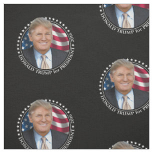 Tecido Foto de Donald Trump - presidente 2016