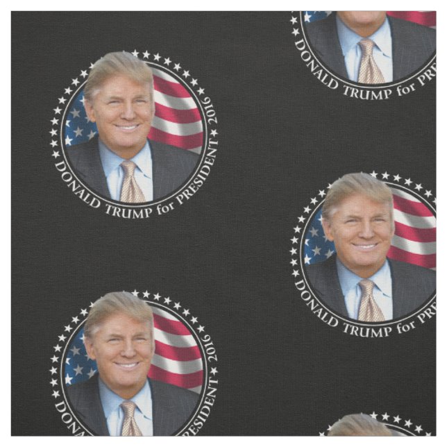 Tecido Foto de Donald Trump - Presidente 2016 (Modelo)