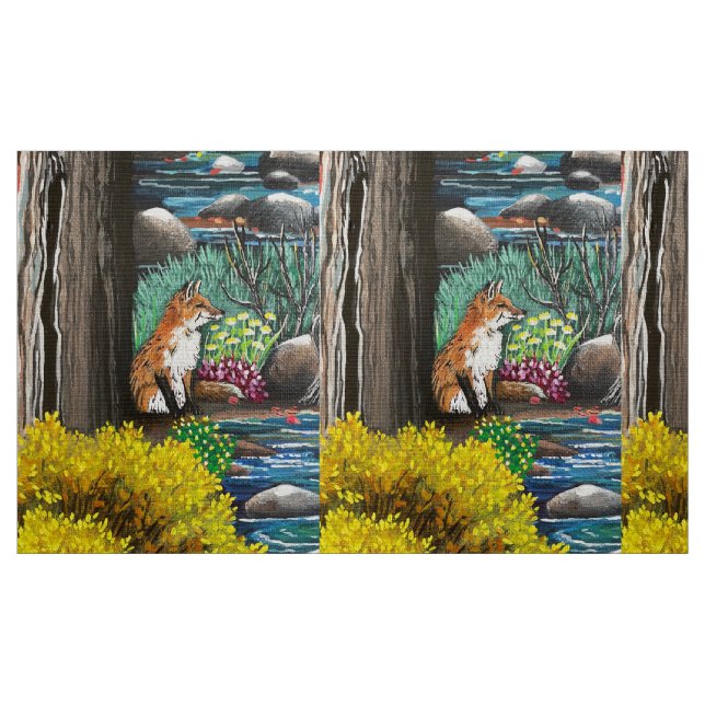 Tecido Fox Love (Fat Quarter)