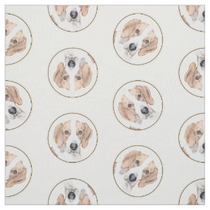 Tecido Foxhound Red Walker Pintura em Cão