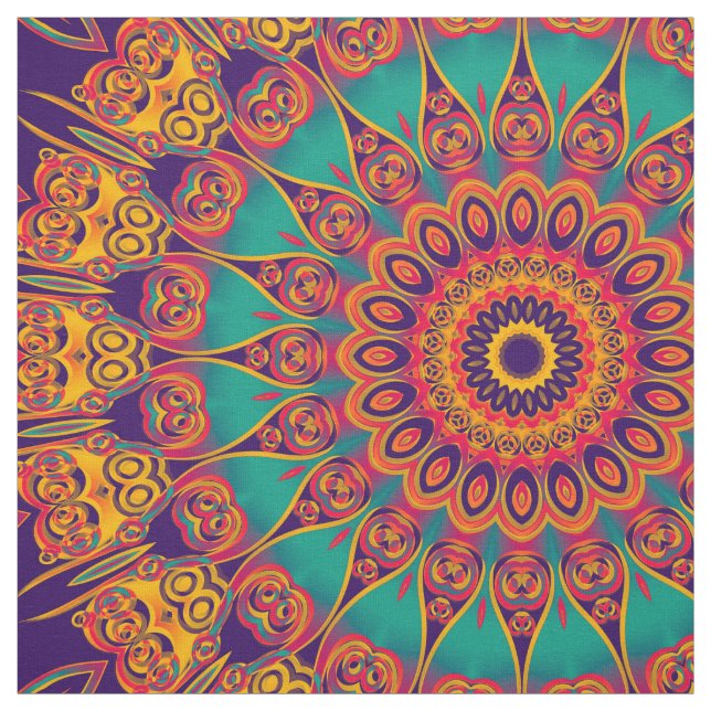 Tecido Fractal do caleidoscópio - tatuagem II + suas (Modelo)