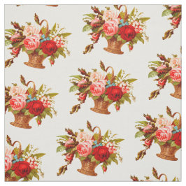 Tecido França Country Decor Rose Bouquet