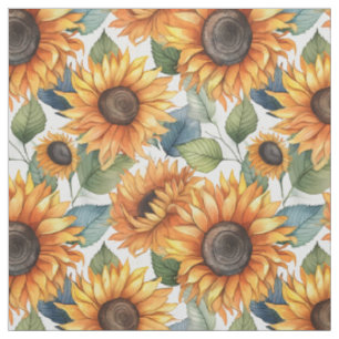Tecido França País Decorre Amarelo Girassóis