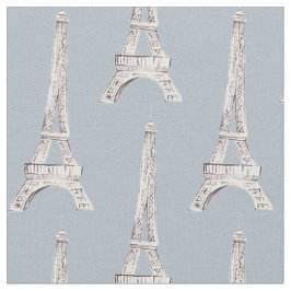 Tecido francês do teste padrão de Paris da torre